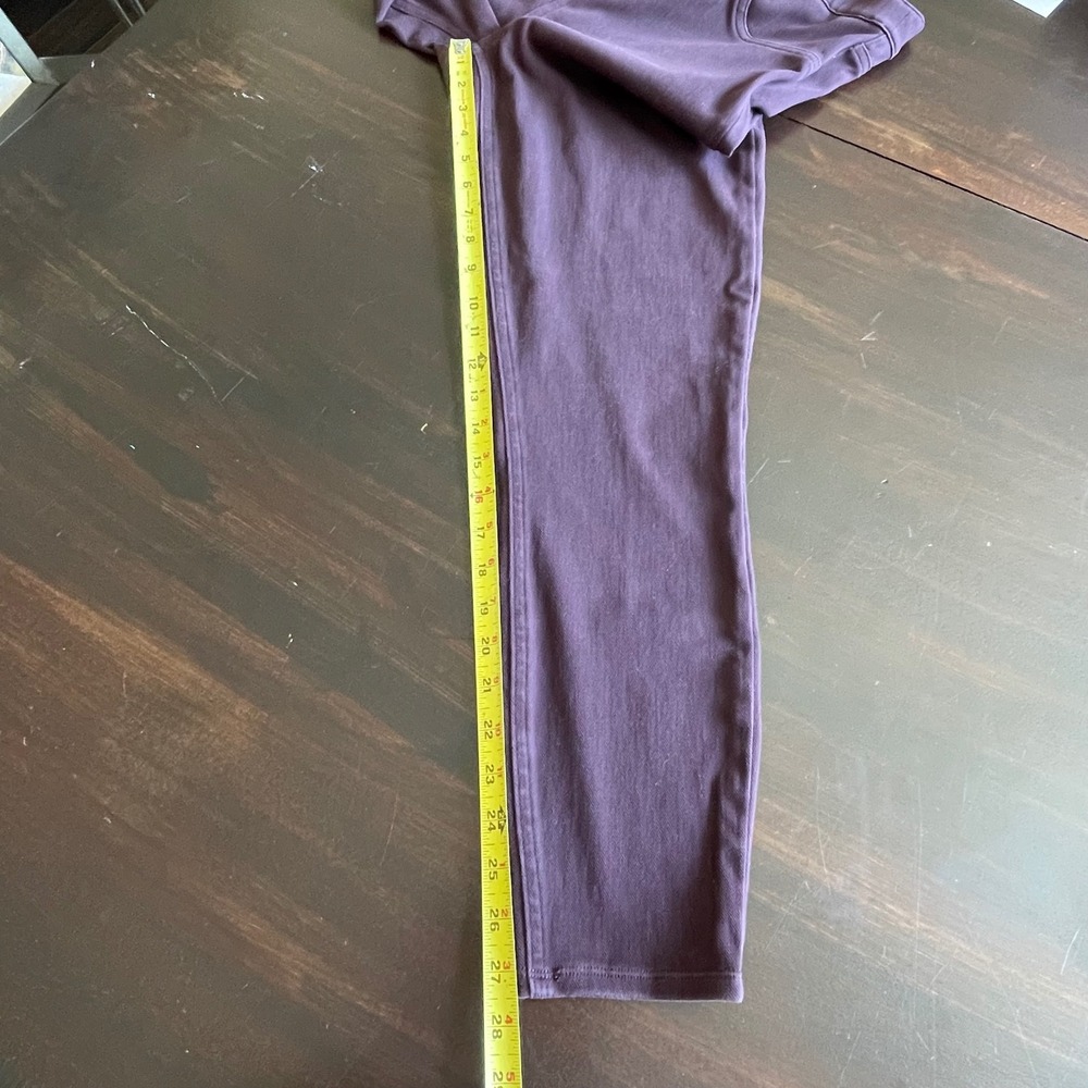 Spanx Ankle Jean Ish Leggings Dark Plum Burgundy High Rise XL Slimming Shapewear - Picture 7 of 7